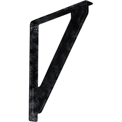 Traditional 1.5"W x 12"D x 15"H Countertop Bracket, Iron/Steel Antiqued Pewter