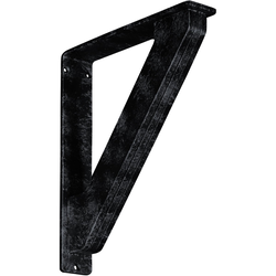 Traditional 2"W x 10"D x 12"H Countertop Bracket, Iron/Steel Antiqued Pewter