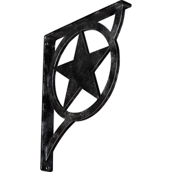 Austin 1.5"W x 12"D x 15"H Countertop Bracket, Iron/Steel Antiqued Silver