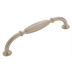 Clearance Sale, Blythe 6-5/16 Inch Center to Center Satin Nickel Cabinet Pull