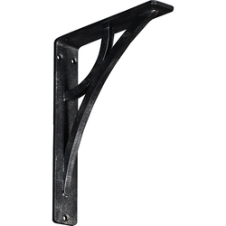 Galveston 1.5"W x 7.5"D x 10"H Countertop Bracket, Iron/Steel Antiqued Silver