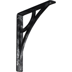 Galveston 1.5"W x 10"D x 12"H Countertop Bracket, Iron/Steel Antiqued Silver