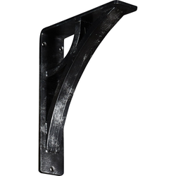 Galveston 2"W x 7.5"D x 10"H Countertop Bracket, Iron/Steel Antiqued Silver