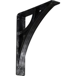 Galveston 2"W x 10"D x 12"H Countertop Bracket, Iron/Steel Antiqued Silver