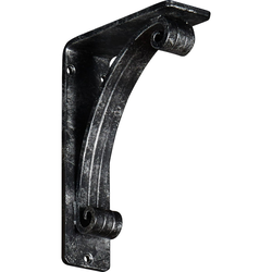 Legacy 2"W x 5.5"D x 8"H Countertop Bracket, Iron/Steel Antiqued Silver