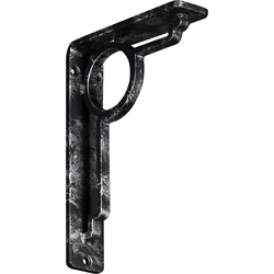 Maria 1.5"W x 5.5"D x 8"H Countertop Bracket, Iron/Steel Antiqued Silver