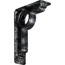 Maria 2"W x 5.5"D x 8"H Countertop Bracket, Iron/Steel Antiqued Silver