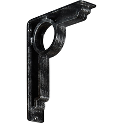 Maria 2"W x 7.5"D x 10"H Countertop Bracket, Iron/Steel Antiqued Silver
