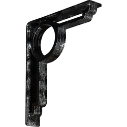 Maria 2"W x 10"D x 12"H Countertop Bracket, Iron/Steel Antiqued Silver