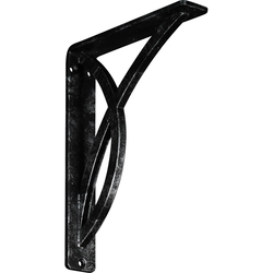 Miller 1.5"W x 7.5"D x 10"H Countertop Bracket, Iron/Steel Antiqued Silver