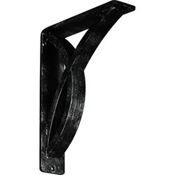 Miller 2"W x 7.5"D x 10"H Countertop Bracket, Iron/Steel Antiqued Silver