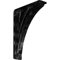 Nevio 2"W x 7.5"D x 10"H Countertop Bracket, Iron/Steel Antiqued Silver