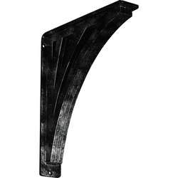 Nevio 2"W x 10"D x 12"H Countertop Bracket, Iron/Steel Antiqued Silver