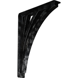 Nevio 2"W x 12"D x 15"H Countertop Bracket, Iron/Steel Antiqued Silver