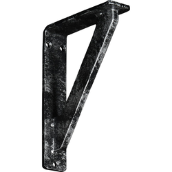 Traditional 1.5"W x 5.5"D x 8"H Countertop Bracket, Iron/Steel Antiqued Silver