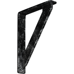 Traditional 1.5"W x 7.5"D x 10"H Countertop Bracket, Iron/Steel Antiqued Silver