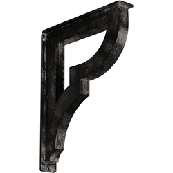 Bradford 2"W x 12"D x 15"H Countertop Bracket, Iron/Steel Antiqued Warm Silver