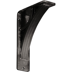Galveston 2"W x 5.5"D x 8"H Countertop Bracket, Iron/Steel Antiqued Warm Silver