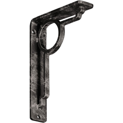 Maria 1.5"W x 5.5"D x 8"H Countertop Bracket, Iron/Steel Antiqued Warm Silver