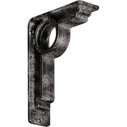 Maria 2"W x 5.5"D x 8"H Countertop Bracket, Iron/Steel Antiqued Warm Silver