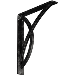 Miller 1.5"W x 10"D x 12"H Countertop Bracket, Iron/Steel Antiqued Warm Silver