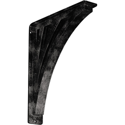 Nevio 2"W x 10"D x 12"H Countertop Bracket, Iron/Steel Antiqued Warm Silver