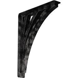 Nevio 2"W x 12"D x 15"H Countertop Bracket, Iron/Steel Antiqued Warm Silver