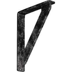 Traditional 1.5"W x 7.5"D x 10"H Countertop Bracket, Iron/Steel Antiqued Warm Silver