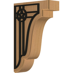 Bedford 1.75"W x 5"D x 7.5"H Countertop Bracket, Cherry