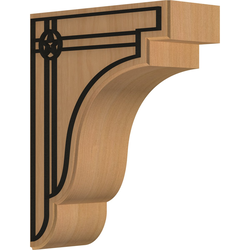 Bedford 3.5"W x 8.5"D x 11"H Countertop Bracket, Cherry