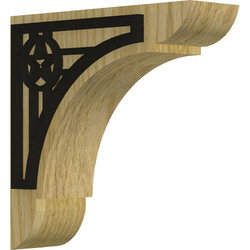 Olympic 1.75"W x 6"D x 6"H Countertop Bracket, Red Oak