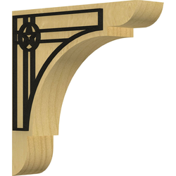 Olympic 1.75"W x 8"D x 8"H Countertop Bracket, Alder