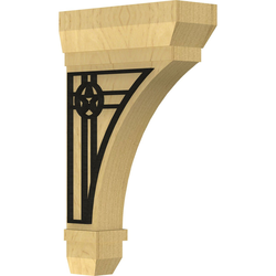 Stockport 2.25"W x 6"D x 10"H Countertop Bracket, Alder