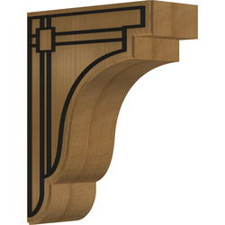 Bedford 3.5"W x 8.5"D x 11"H Countertop Bracket, Mahogany