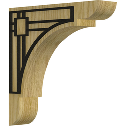 Olympic 1.75"W x 8"D x 8"H Countertop Bracket, Red Oak