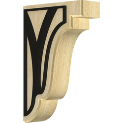 Bedford 1.75"W x 5"D x 7.5"H Countertop Bracket, Maple