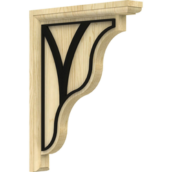 Hamilton 1.5"W x 9"D x 11"H Countertop Bracket, Maple