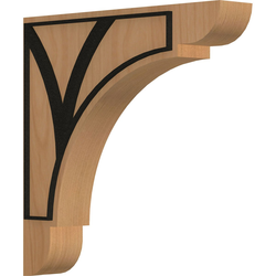 Olympic 1.75"W x 10"D x 10"H Countertop Bracket, Cherry