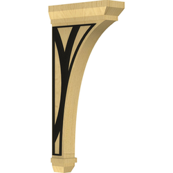 Stockport 2.25"W x 7"D x 14"H Countertop Bracket, Alder