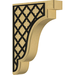 Bedford 1.75"W x 7.25"D x 9.5"H Countertop Bracket, Alder
