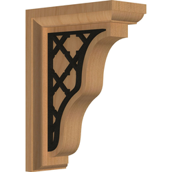 Hamilton 2.25"W x 5"D x 7"H Countertop Bracket, Cherry