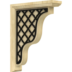 Hamilton 2.25"W x 9"D x 11"H Countertop Bracket, Maple