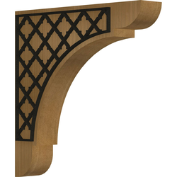 Olympic 1.75"W x 10"D x 10"H Countertop Bracket, Mahogany