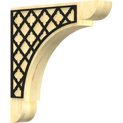 Olympic 1.75"W x 10"D x 10"H Countertop Bracket, Rubberwood