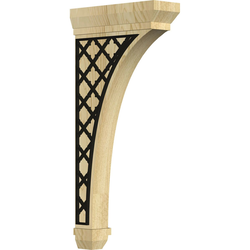 Stockport 2.25"W x 7"D x 14"H Countertop Bracket, Maple