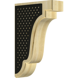 Bedford 1.75"W x 5"D x 7.5"H Countertop Bracket, Rubberwood
