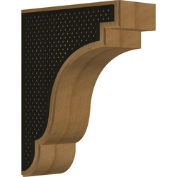 Bedford 3.5"W x 8.5"D x 11"H Countertop Bracket, Mahogany