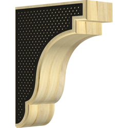 Bedford 3.5"W x 8.5"D x 11"H Countertop Bracket, Rubberwood