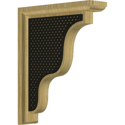 Hamilton 2.25"W x 9"D x 11"H Countertop Bracket, Red Oak