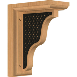 Hamilton 3"W x 5"D x 7"H Countertop Bracket, Cherry